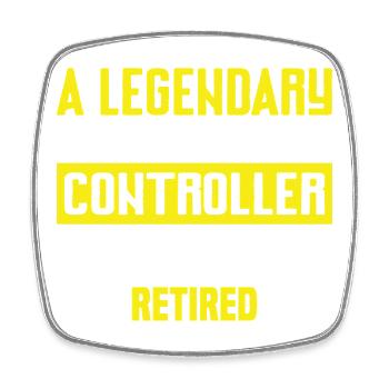 Air Traffic Controller Retirement Humor - Square fridge magnet - white - Front