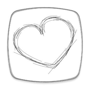 HEART. COUPLE. VALENTINE'S DAY. JUST MARRIED. Bachelorette party. - Square fridge magnet - white - Front