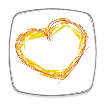 HEART. COUPLE. VALENTINE'S DAY. JUST MARRIED. Bachelorette party. - Square fridge magnet - white - Front