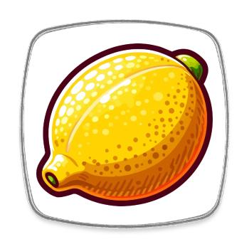 Citron Pop Art Jaune - Magnet carré - blanc - Devant