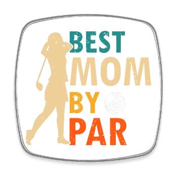 I Work to Support My Golf Addiction Funny Humor - Square fridge magnet - white - Front