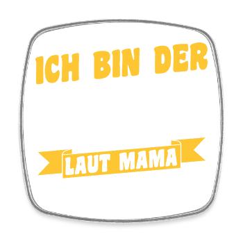 Tochter Sohn - Viereckiger Kühlschrankmagnet - Weiß - Vorne