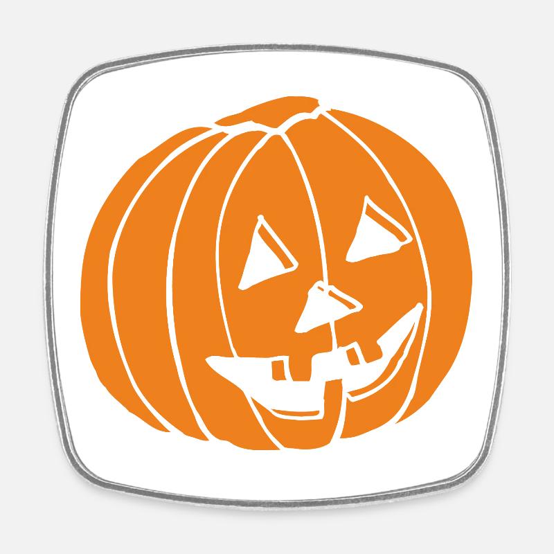 Halloween - Magnet carré - blanc