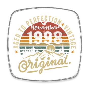 november 1998 birthday november 1998 - Square fridge magnet - white - Front