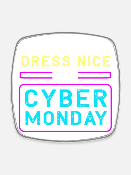 Kaufrausch Cyber Monday - Viereckiger Kühlschrankmagnet - Weiß