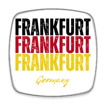 Francfort, Allemagne, un souvenir de Francfort - Magnet carré - blanc - Devant