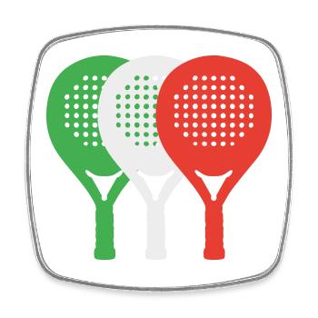 padel-italia2 - Viereckiger Kühlschrankmagnet - Weiß - Vorne