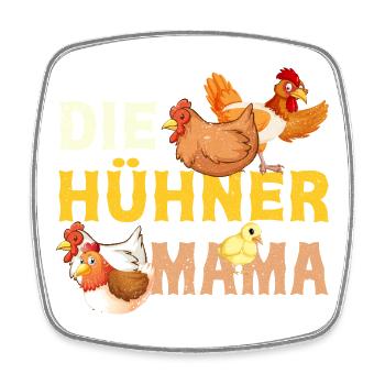 Die Hühner Mama Muttertag Mutterschaft Mama - Viereckiger Kühlschrankmagnet - Weiß - Vorne