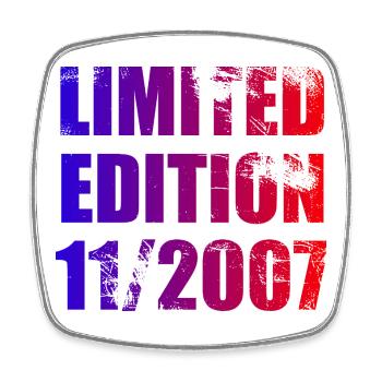 18e anniversaire Edition limitée 11/2007 - Magnet carré - blanc - Devant