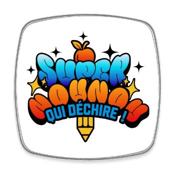 Super nounou qui déchire - Magnet carré - blanc - Devant