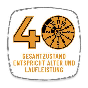 HU November 2025 - 40 Jahre - Geburtstag Geschenk - Viereckiger Kühlschrankmagnet - Weiß - Vorne