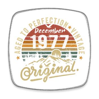 Legends were unveiled in December 1977 - Square fridge magnet - white - Front
