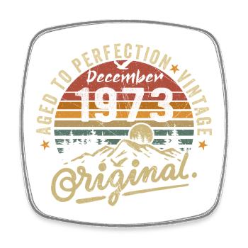 Legends were unveiled in December 1973 - Square fridge magnet - white - Front