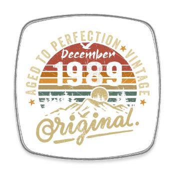 Legends were unveiled in December 1989 - Square fridge magnet - white - Front