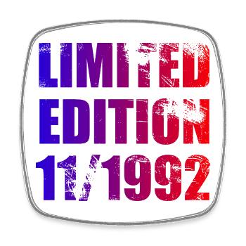 33e anniversaire Edition Limitée 11/1992 - Magnet carré - blanc - Devant