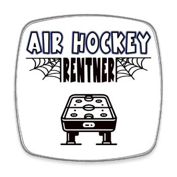 Air hockey Retraité Match de hockey sur air Retraite Retraite - Magnet carré - blanc - Devant
