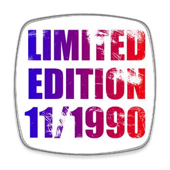 35e anniversaire Edition Limitée 11/1990 - Magnet carré - blanc - Devant