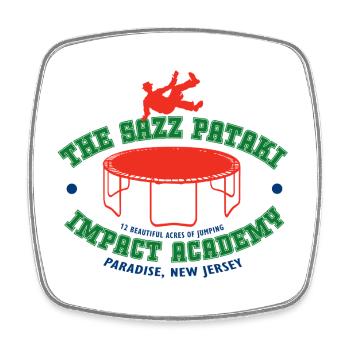Sazz Pataki Impact Academy - Square fridge magnet - white - Front