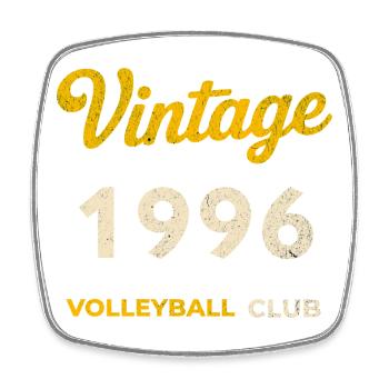 Millésime 1996 – Volleyball Club Rétro Année de naissance - Magnet carré - blanc - Devant