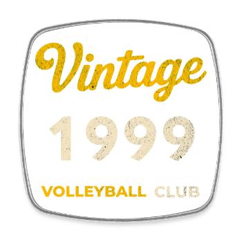 Millésime 1999 – Volleyball Club Rétro Année de naissance - Magnet carré - blanc - Devant