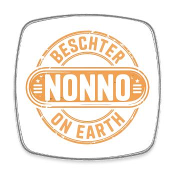 Beschter Nonno Grossvater Opa - Viereckiger Kühlschrankmagnet - Weiß - Vorne