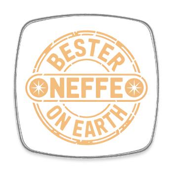 Bester Neffe - Viereckiger Kühlschrankmagnet - Weiß - Vorne