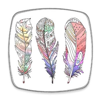 Pen - Square fridge magnet - white - Front