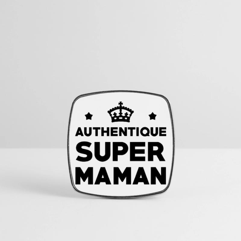 Authentische Super-Mama – Muttertag Viereckiger Kühlschrankmagnet