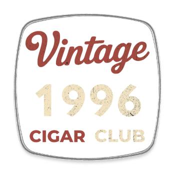 Vintage 1996 Cigar Club Rétro Naissance Année Cadeau - Magnet carré - blanc - Devant