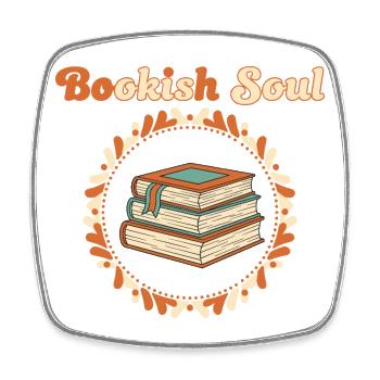 Bookish Soul - Square fridge magnet - white - Front