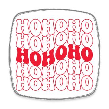 Ho Ho Ho Millésime de Noël - Magnet carré - blanc - Devant
