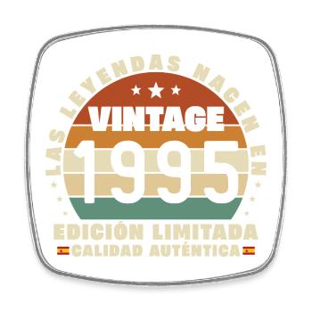1995 Rétro Vintage Cadeau d’anniversaire - Magnet carré - blanc - Devant