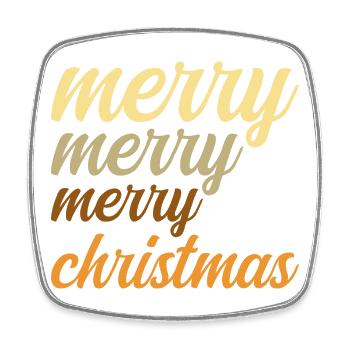 Joyeux Noël Cadeau de Noel Original Magie de Noël - Magnet carré - blanc - Devant