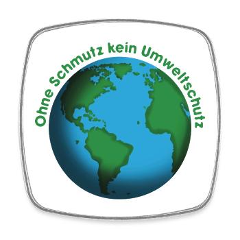 Ohne Schutz kein Umweltschutz  - Viereckiger Kühlschrankmagnet - Weiß - Vorne