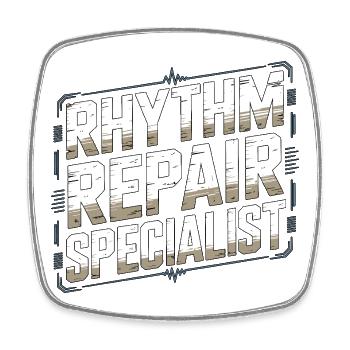 Cardiac Tech Rhythm Repair Specialist Echo Tech - Viereckiger Kühlschrankmagnet - Weiß - Vorne