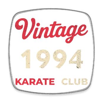 Vintage 1994 – Karate Club Retro Birth Year - Square fridge magnet - white - Front