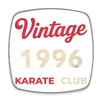 Vintage 1996 – Année de naissance rétro du Karate Club - Magnet carré - blanc - Devant
