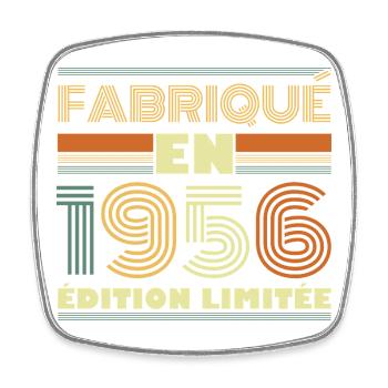 Vintage 1956 Cadeau D'anniversaire 70 ans - Magnet carré - blanc - Devant