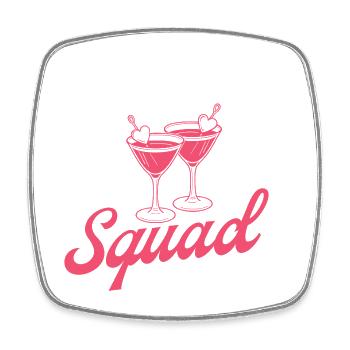 Galentine’s Day Squad EST 2026 Members Only Club - Square fridge magnet - white - Front