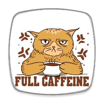 Energy Drink - Square fridge magnet - white - Front