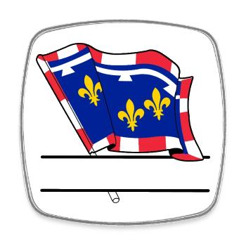 Espace d’écriture Centre-Val de Loire - Magnet carré - blanc - Devant