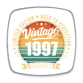 Millésime 1997 Anniversaire Limited Edition 1997 - Magnet carré - blanc - Devant