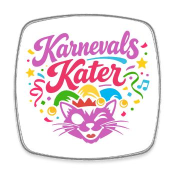 Costume de carnaval de chat - Magnet carré - blanc - Devant