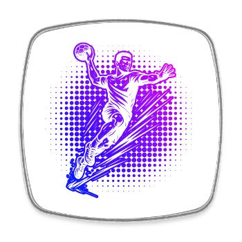 Statement für alle Handball für Männer - Viereckiger Kühlschrankmagnet - Weiß - Vorne
