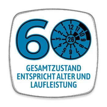 HU Februar 2026 - 60 Jahre - Geburtstag Geschenk - Viereckiger Kühlschrankmagnet - Weiß - Vorne