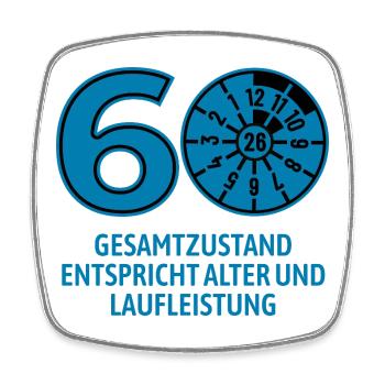 HU Januar 2026 - 60 Jahre - Geburtstag Geschenk - Viereckiger Kühlschrankmagnet - Weiß - Vorne