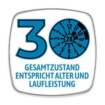 HU Februar 2026 - 30 Jahre - Geburtstag Geschenk - Viereckiger Kühlschrankmagnet - Weiß - Vorne