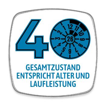 HU Januar 2026 - 40 Jahre - Geburtstag Geschenk - Viereckiger Kühlschrankmagnet - Weiß - Vorne