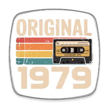 Original 1979 Vintage 1979 Rétro Anniversaire - Magnet carré - blanc - Devant