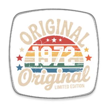 1972 Vintage Édition limitée Cadeau 1972 - Magnet carré - blanc - Devant